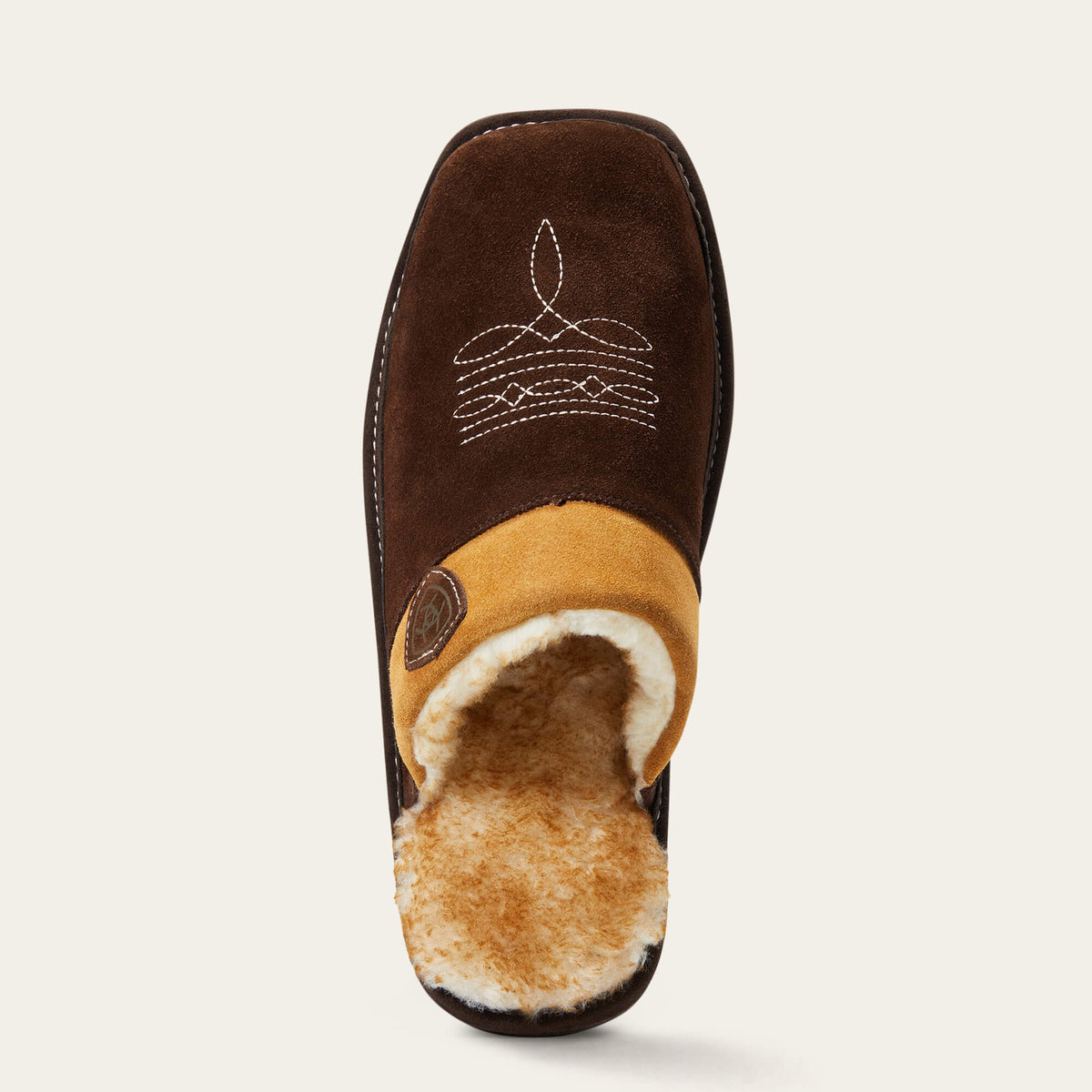 Ariat Men's Chocolate Silversmith Square Toe Slipper