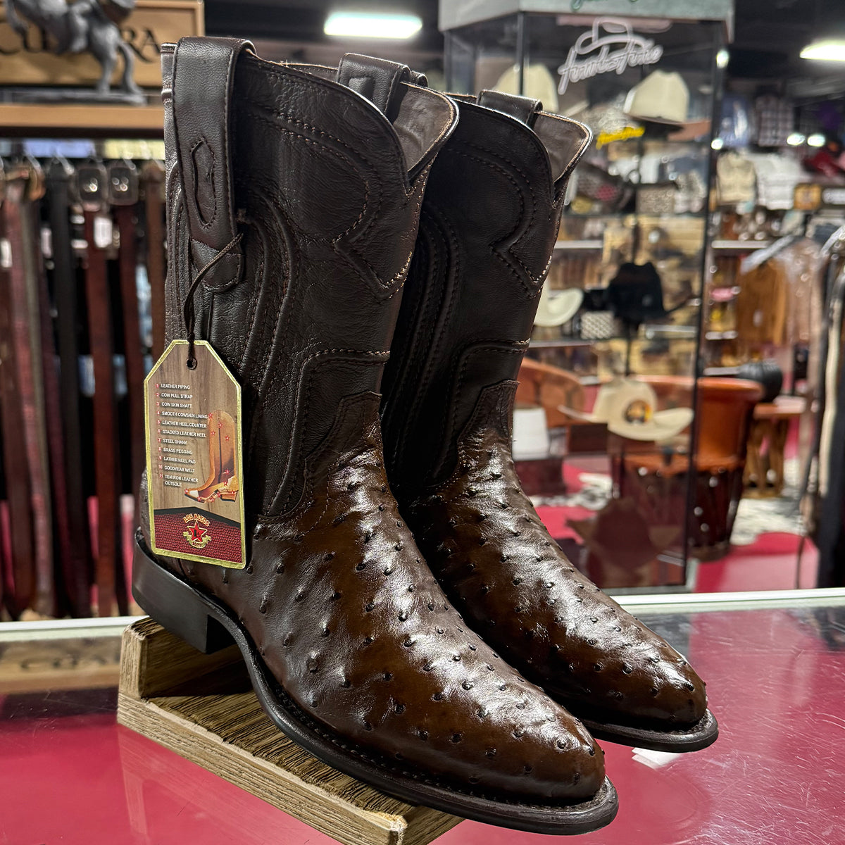 Ostrich Roper Western Boots