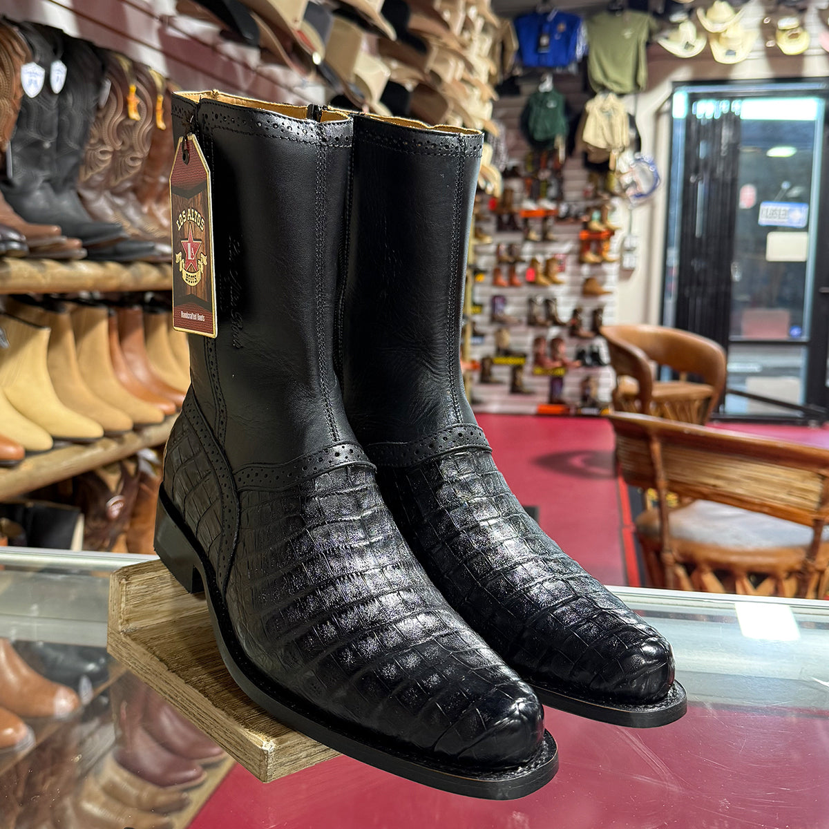 Men's Caiman Belly Dress Boots