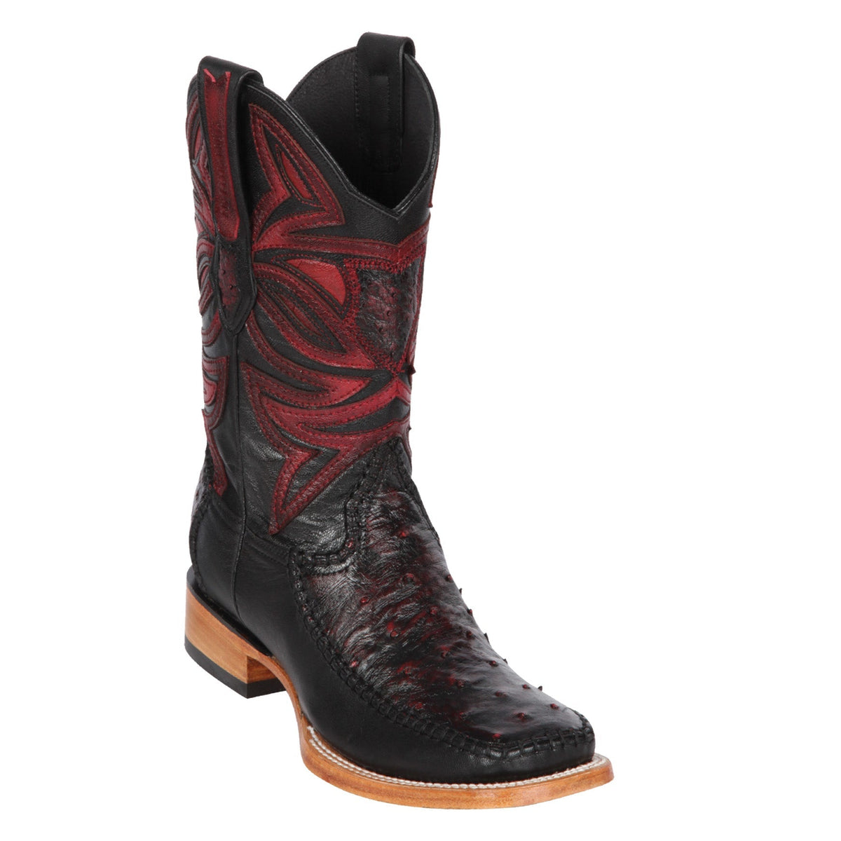 Ostrich & Deer Wide Square Toe