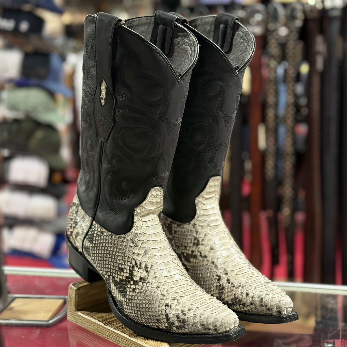 Natural Python Boots