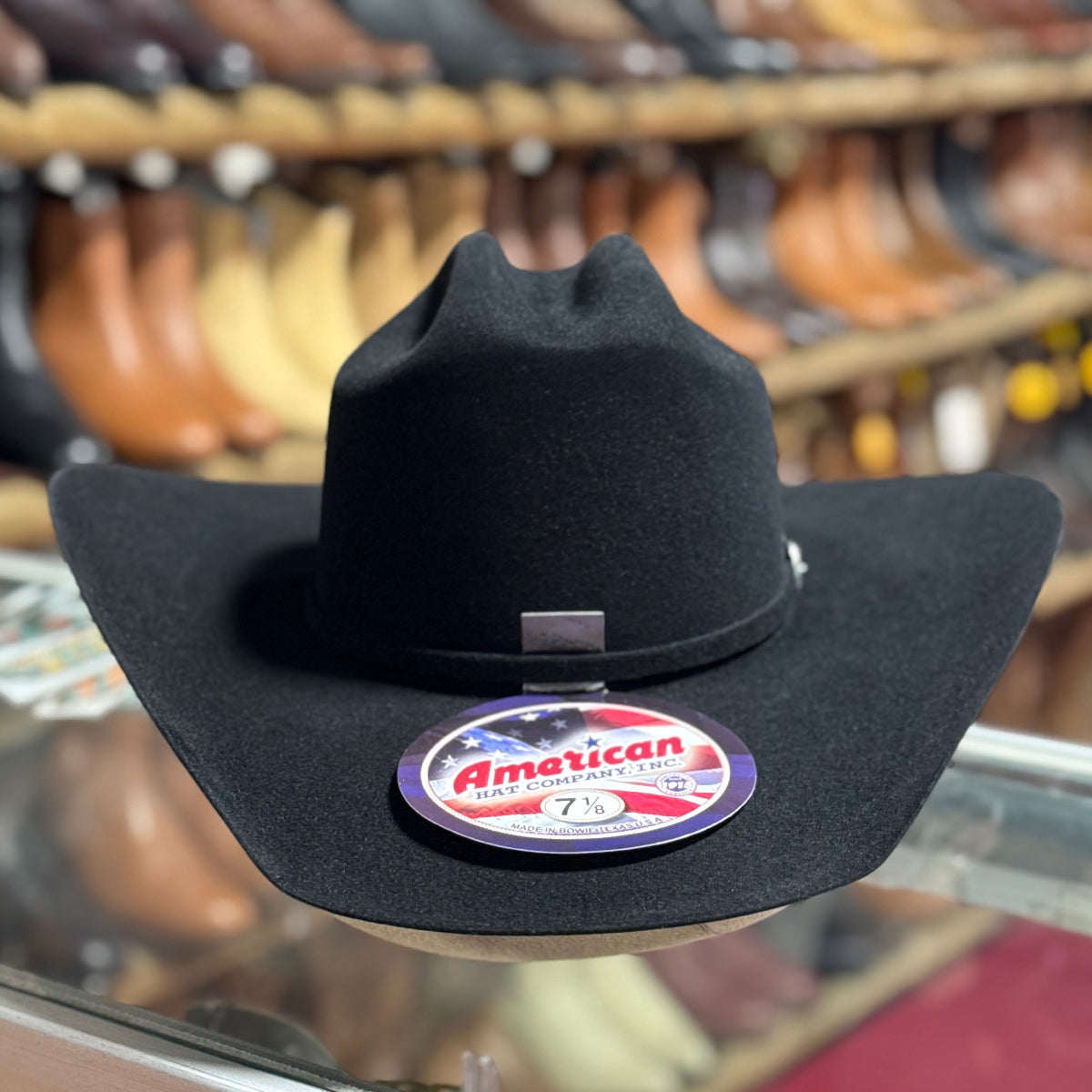 Lucky 7x Black Cowboy Hat