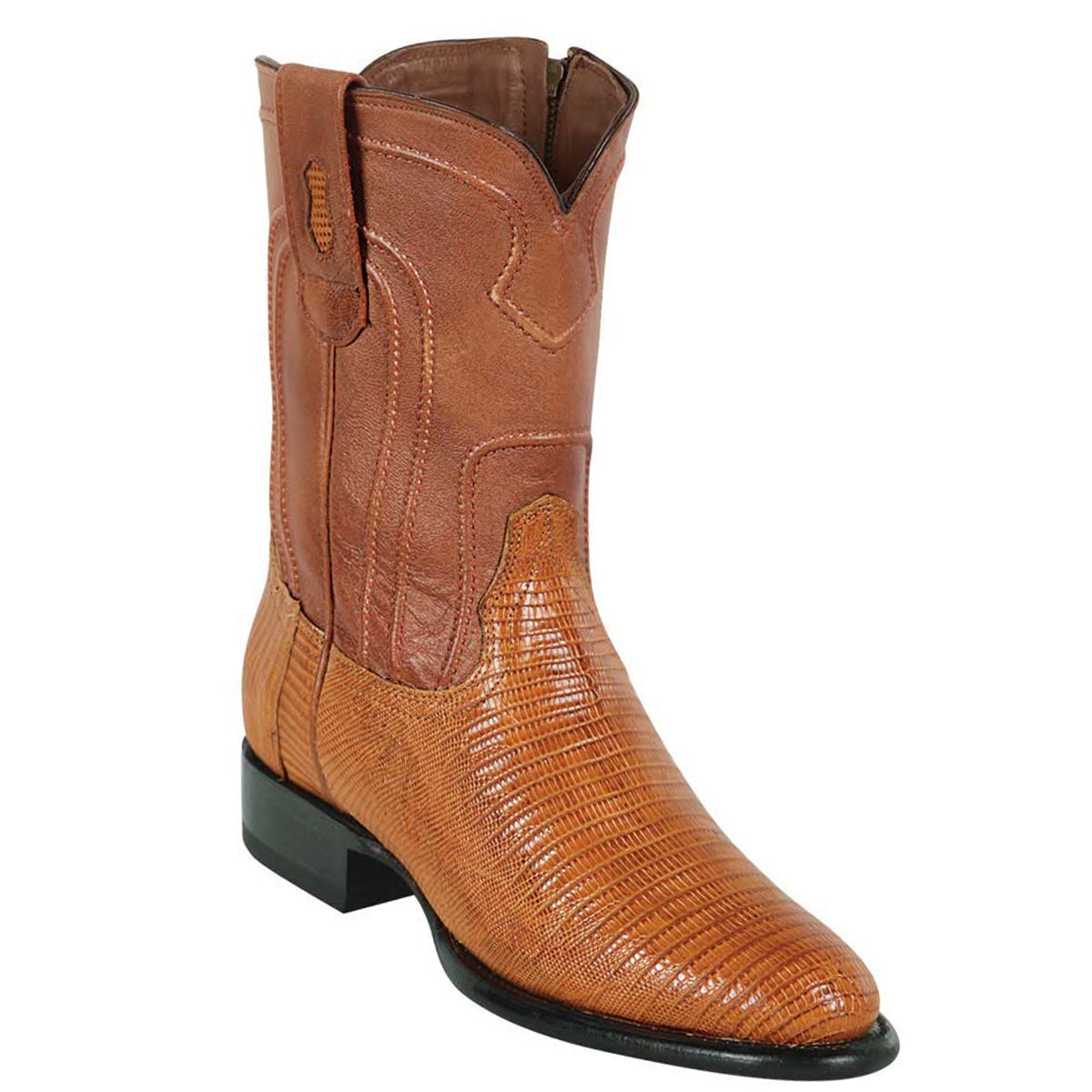 Antique Saddle Roper Lizard Boots