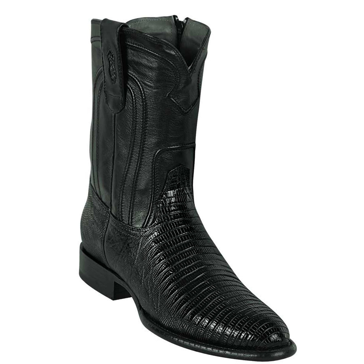 Black Roper Lizard Boots