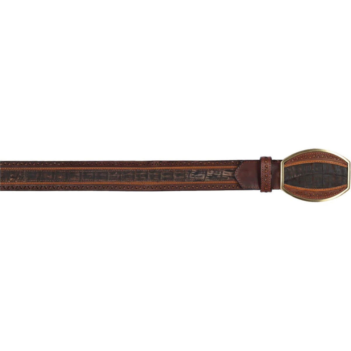 Brown Crocodile Belt