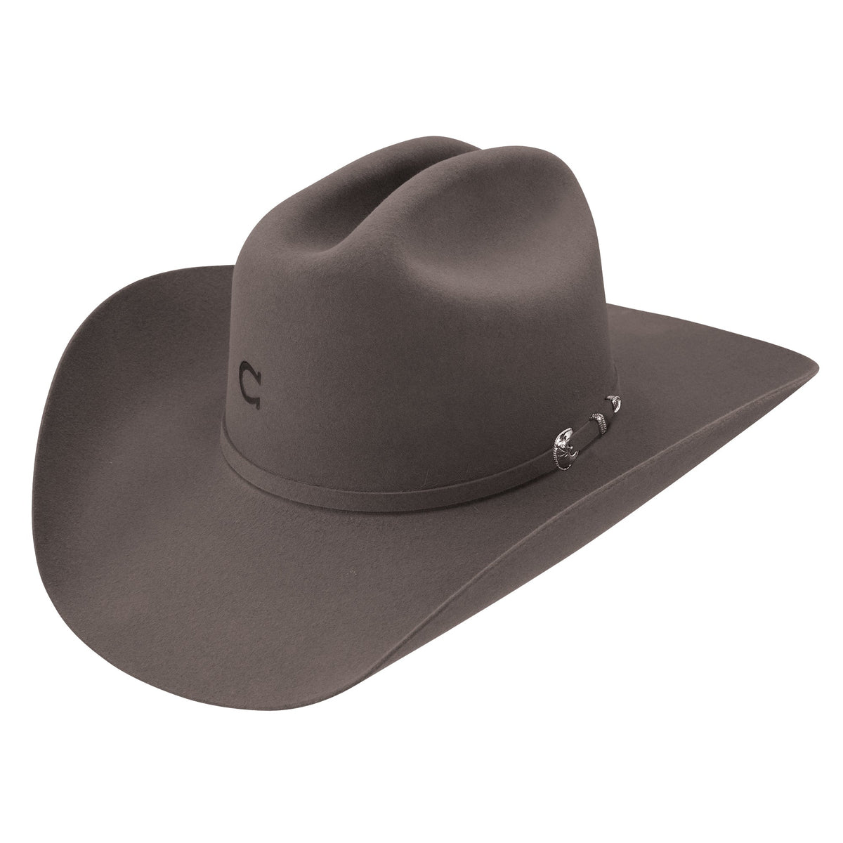 CHARLIE 1 HORSE 6x Cash Charcoal Grey Felt Cowboy Hat