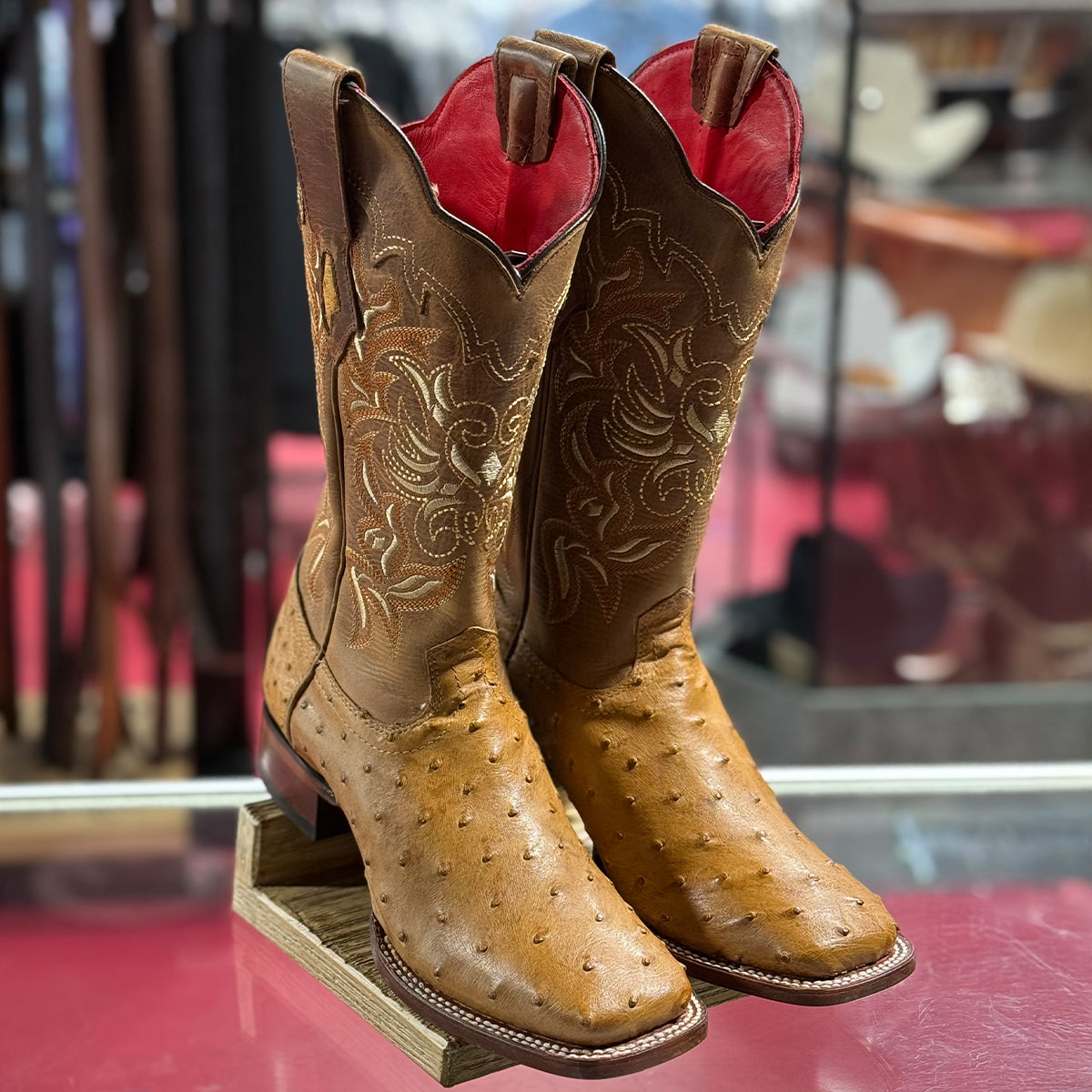Amber Ostrich Cowgirl Boots