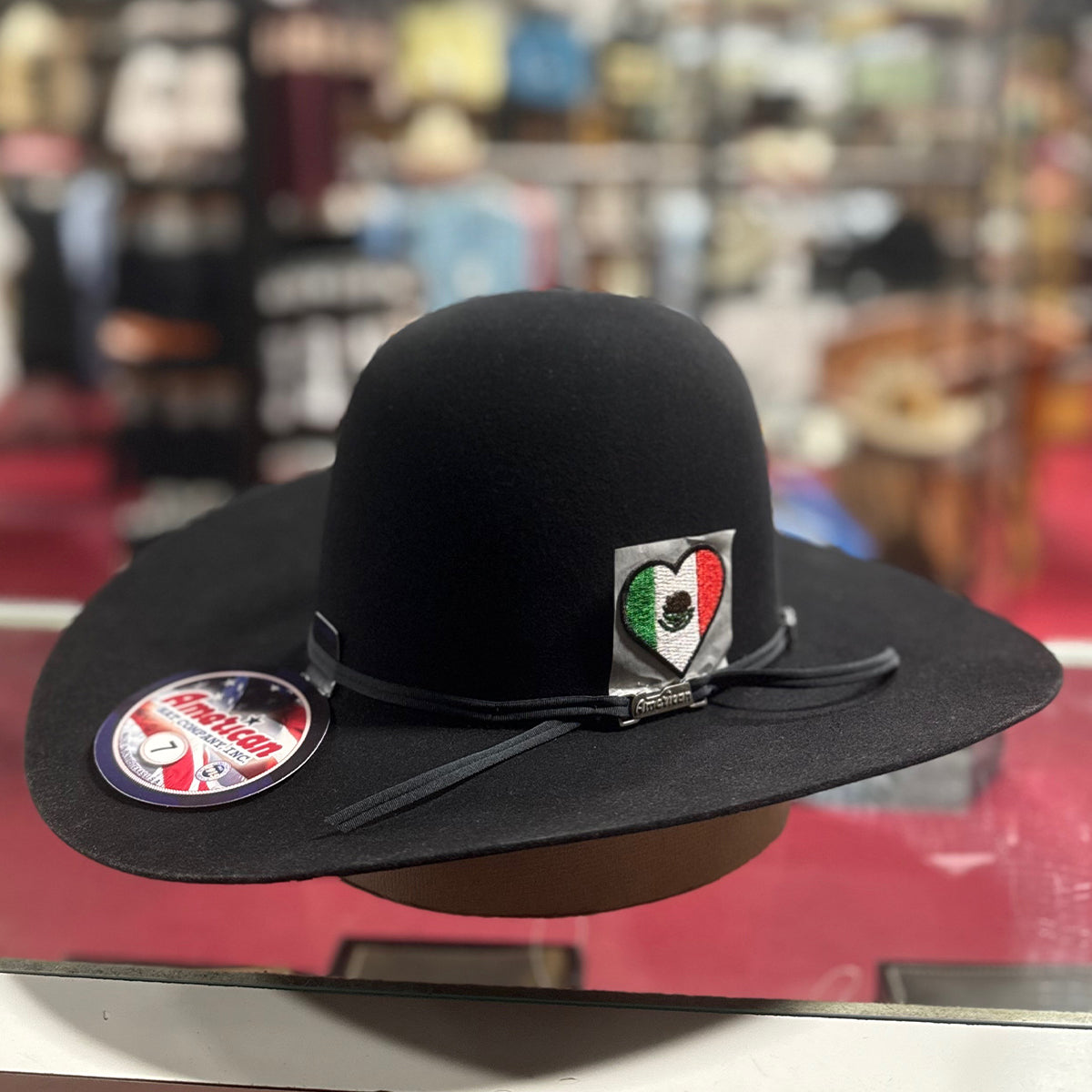 Handmade Mexico Heart Cowboy Hat Patch
