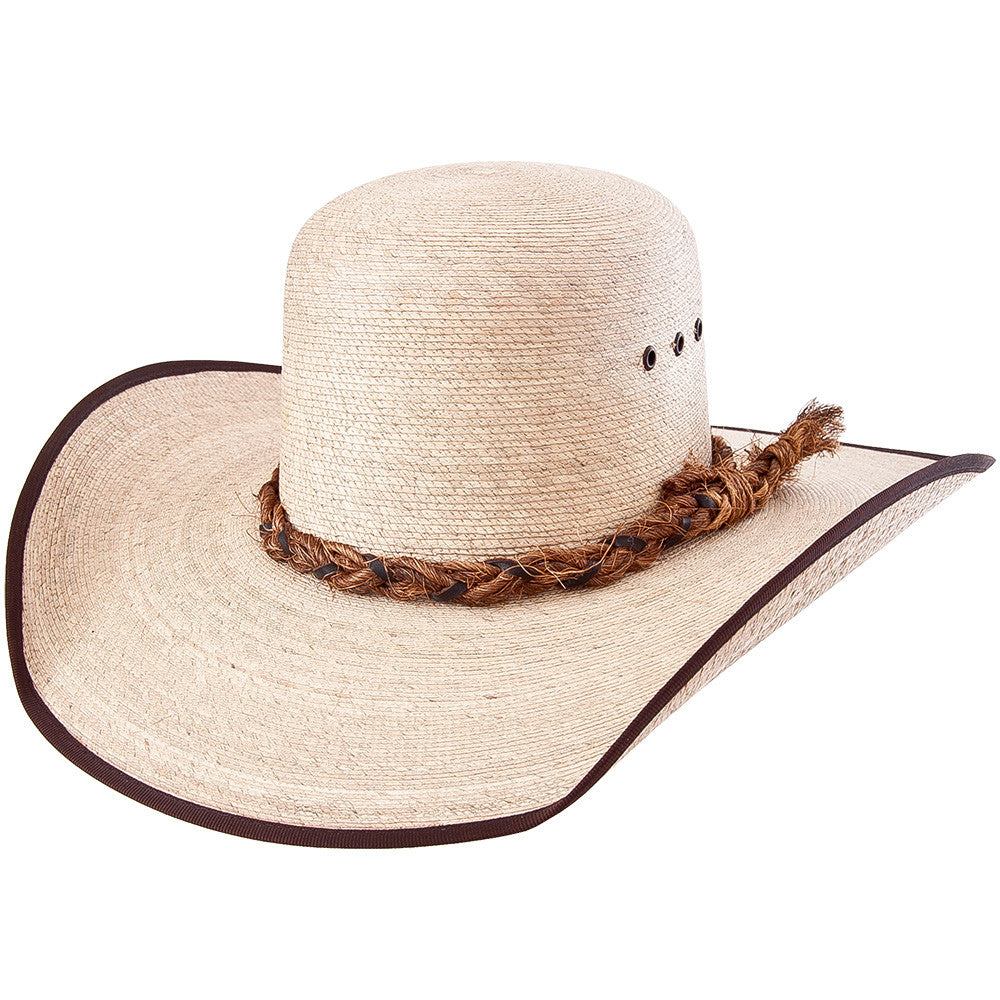 Palm Leaf Open Crown Cowboy Hat
