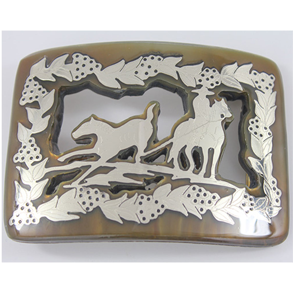 Handmade Piales En Lienzo Western Buckle