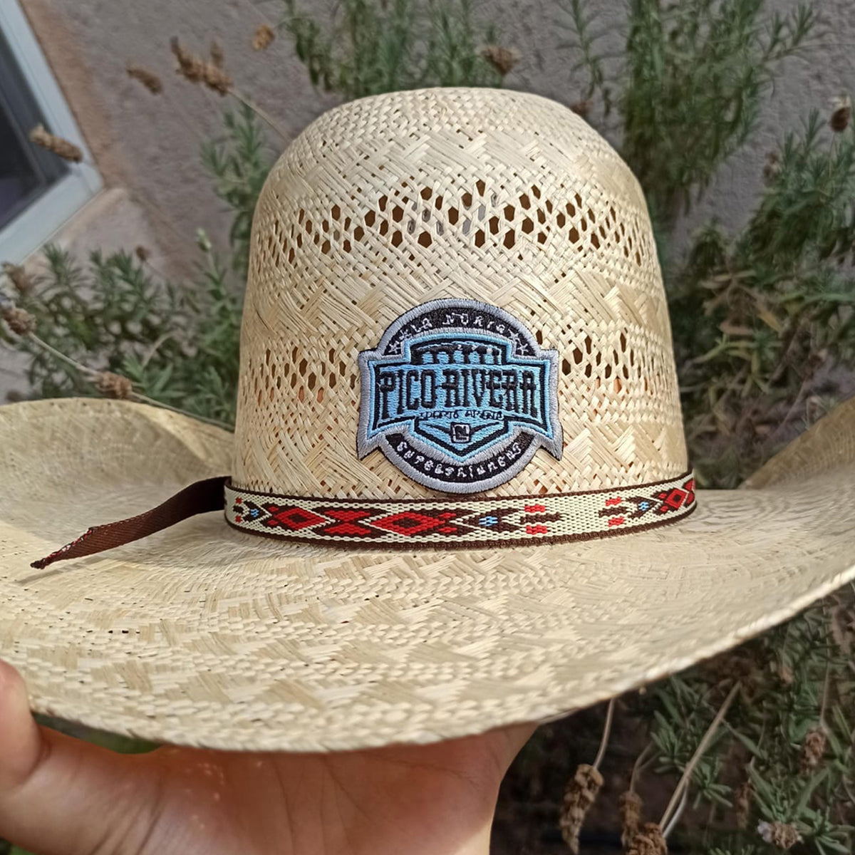 Handmade Pico Rivera Sports Arena Cowboy Hat Patches