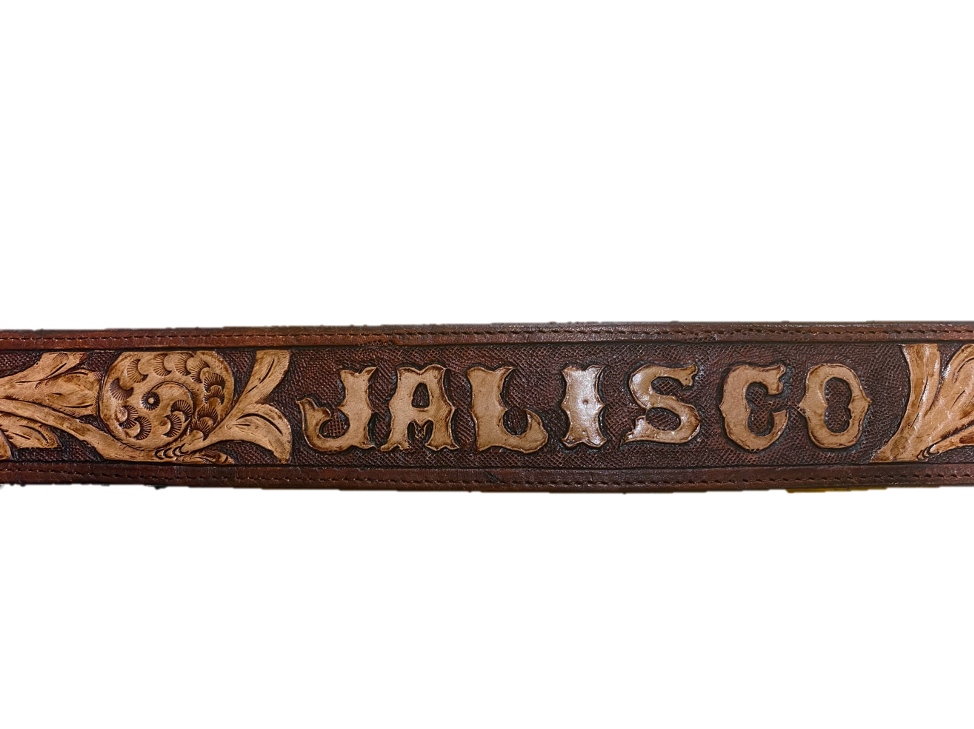 Handmade Leather Hand Tooled Belt