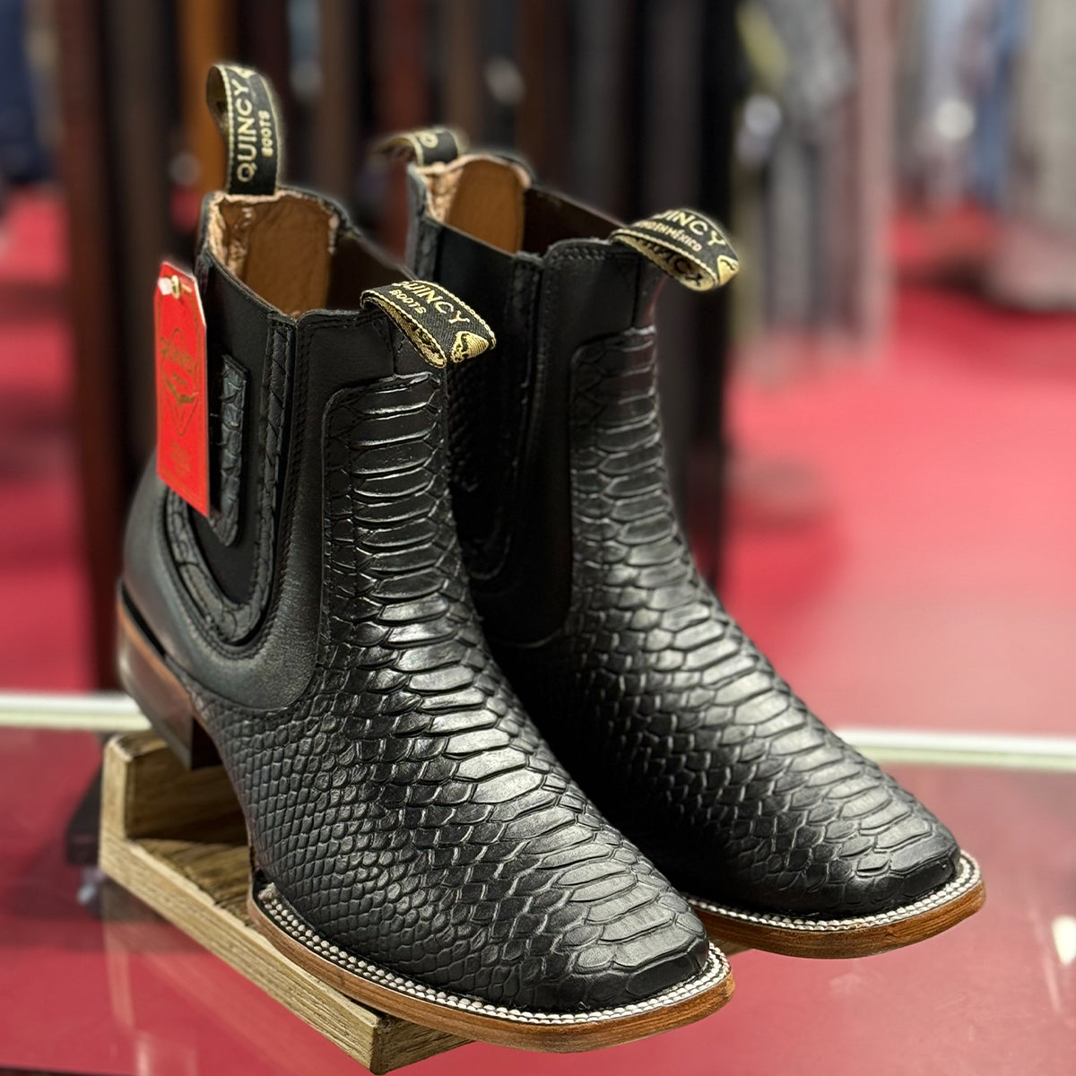 Python Print Short Cowboy Boots