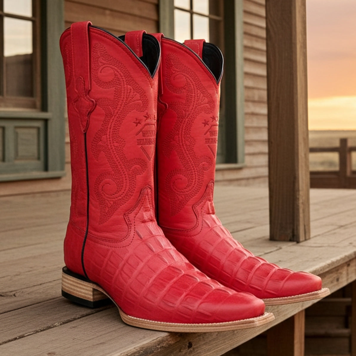 Red Cowboy Boot Pointed Toe