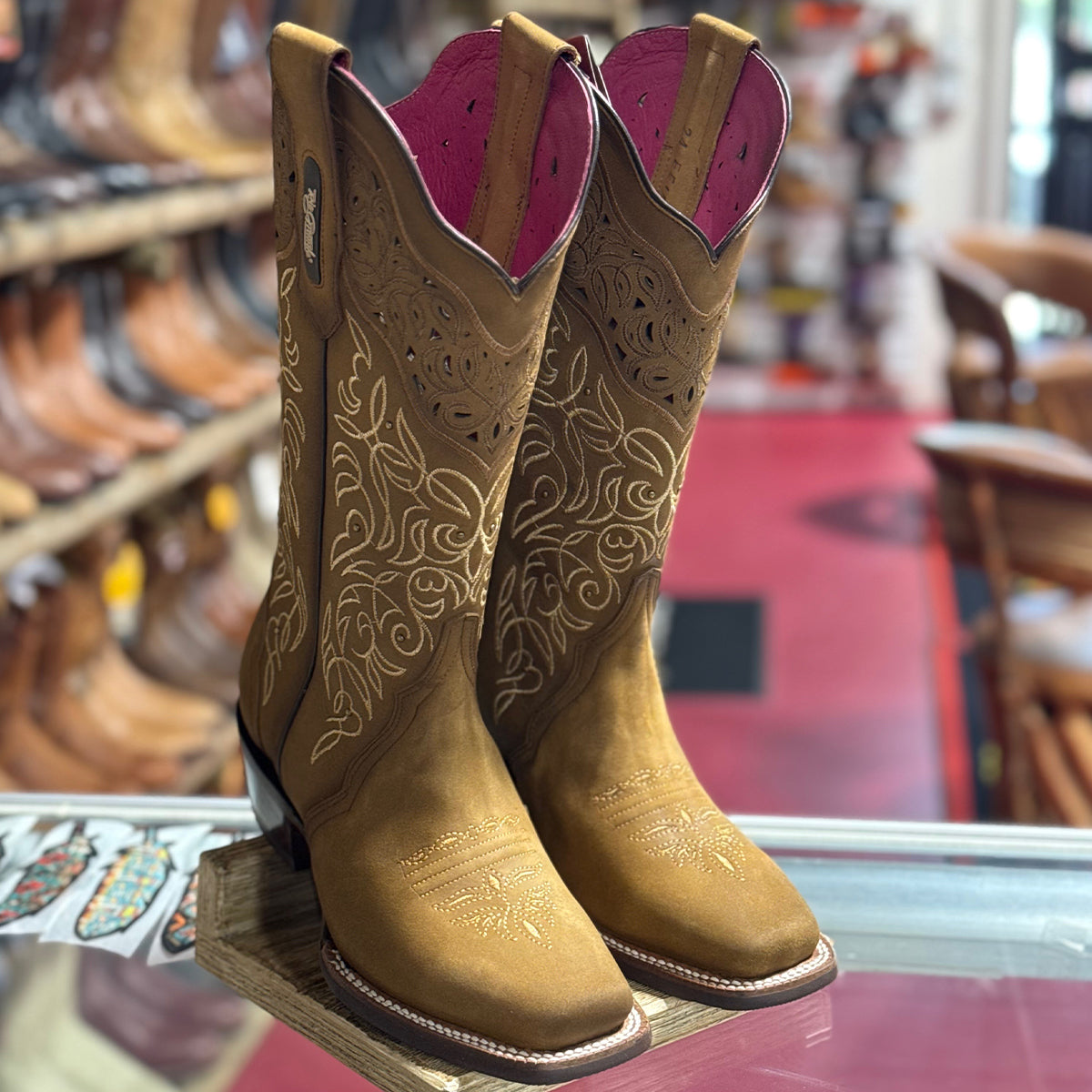 Honey Roble Western Cowgirl Boot