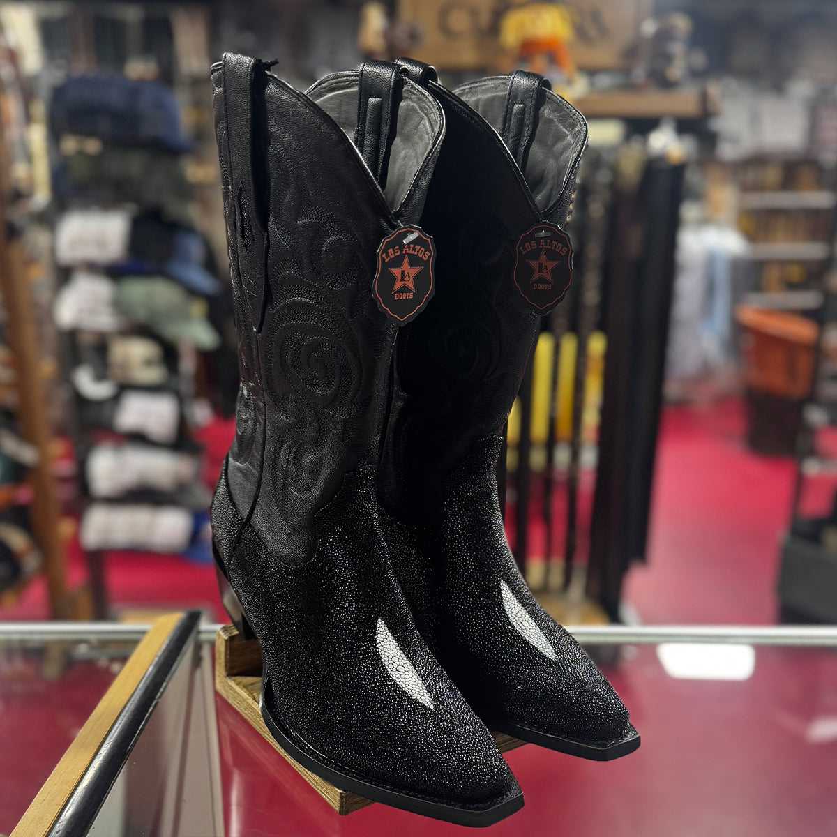 Snip Toe Stingray Cowboy Boots