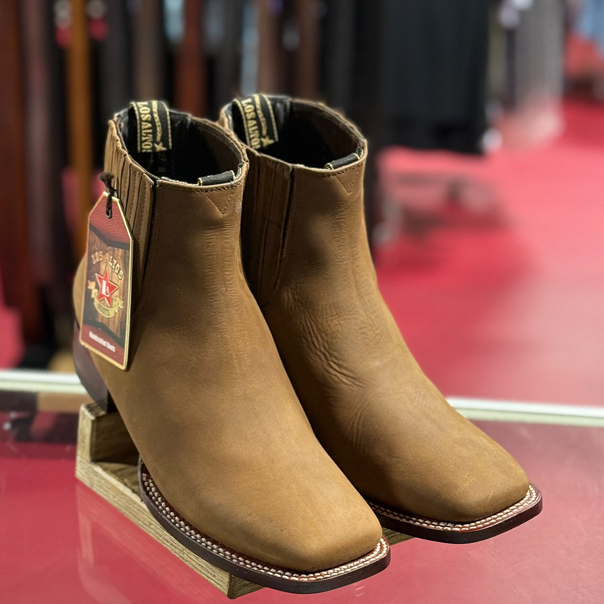 Tan Short Cowboy Boots