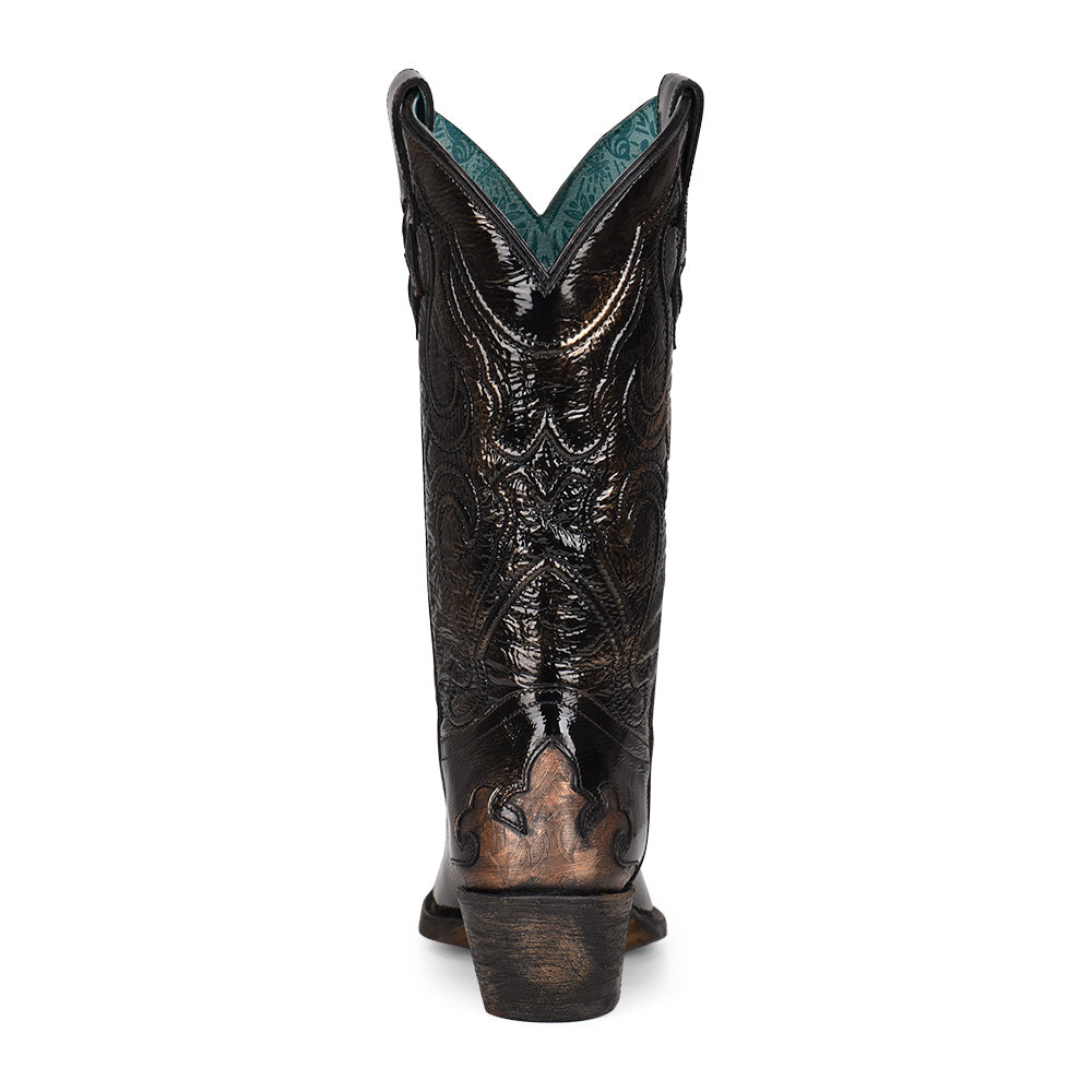 Corral Women's Black Bronze Cowgirl Boots