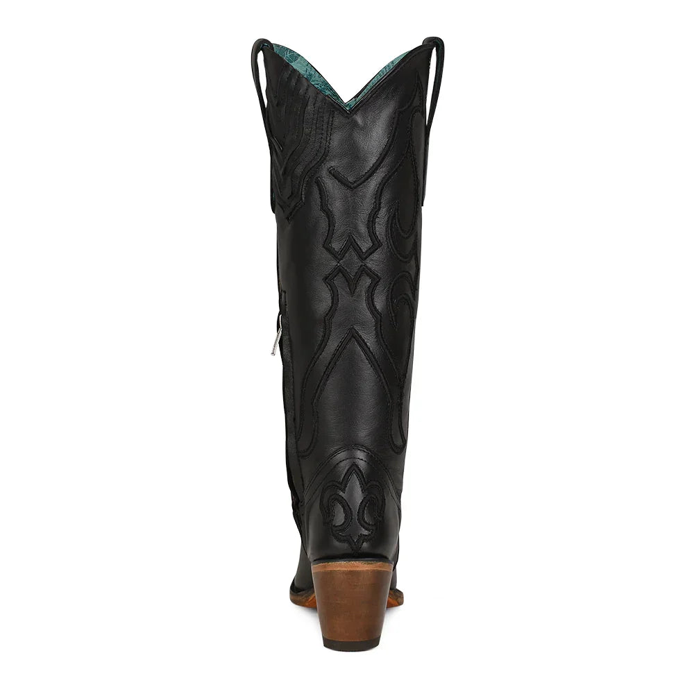 Corral Ladies Tall Black Snip Toe Boot