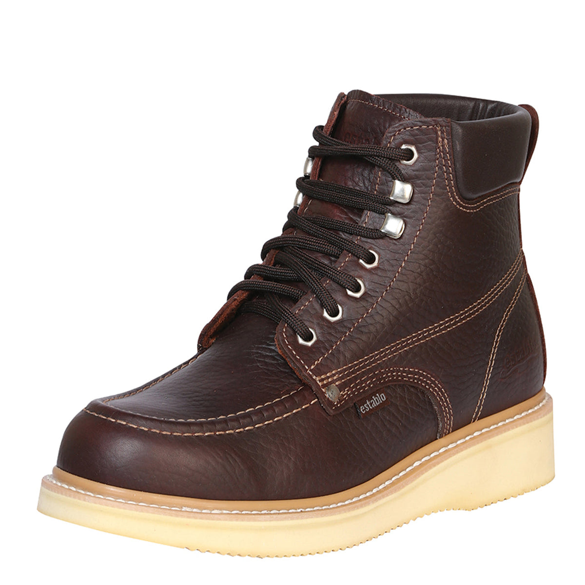 Brown Men's 6" Moc Toe Work Boots