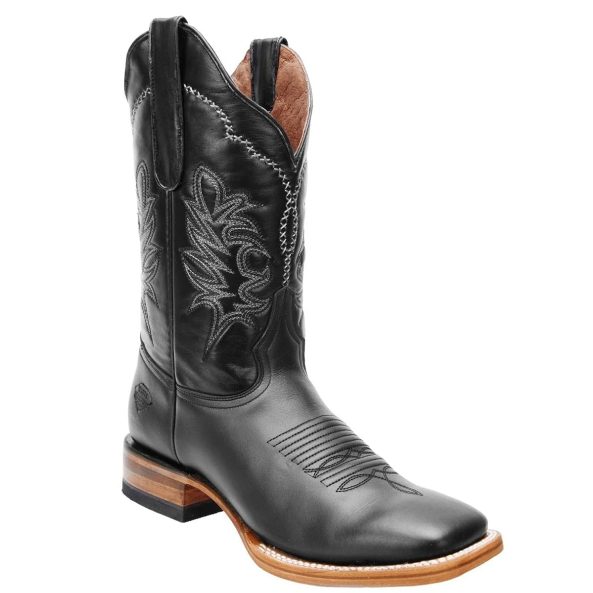 Napa Black Square Toe Cowboy Boots