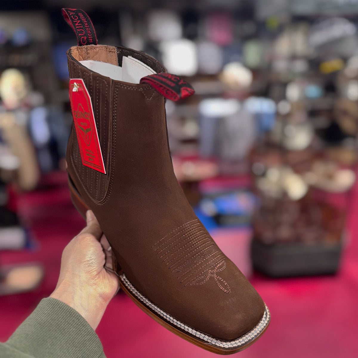 Square Toe Chelsea Boots