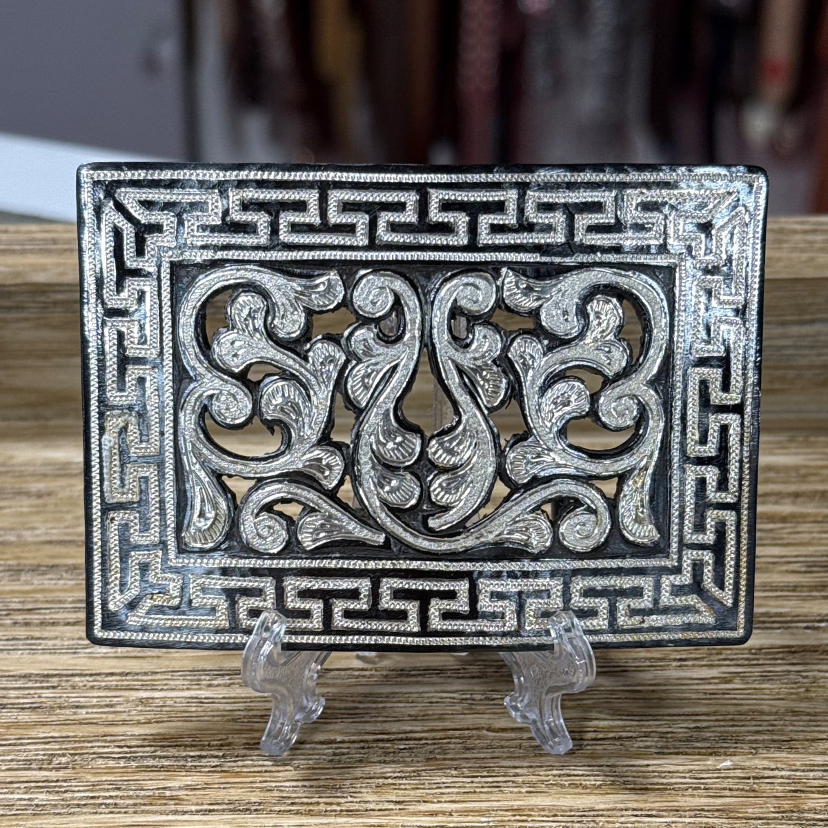 Handmade Western Silver Belt Buckle