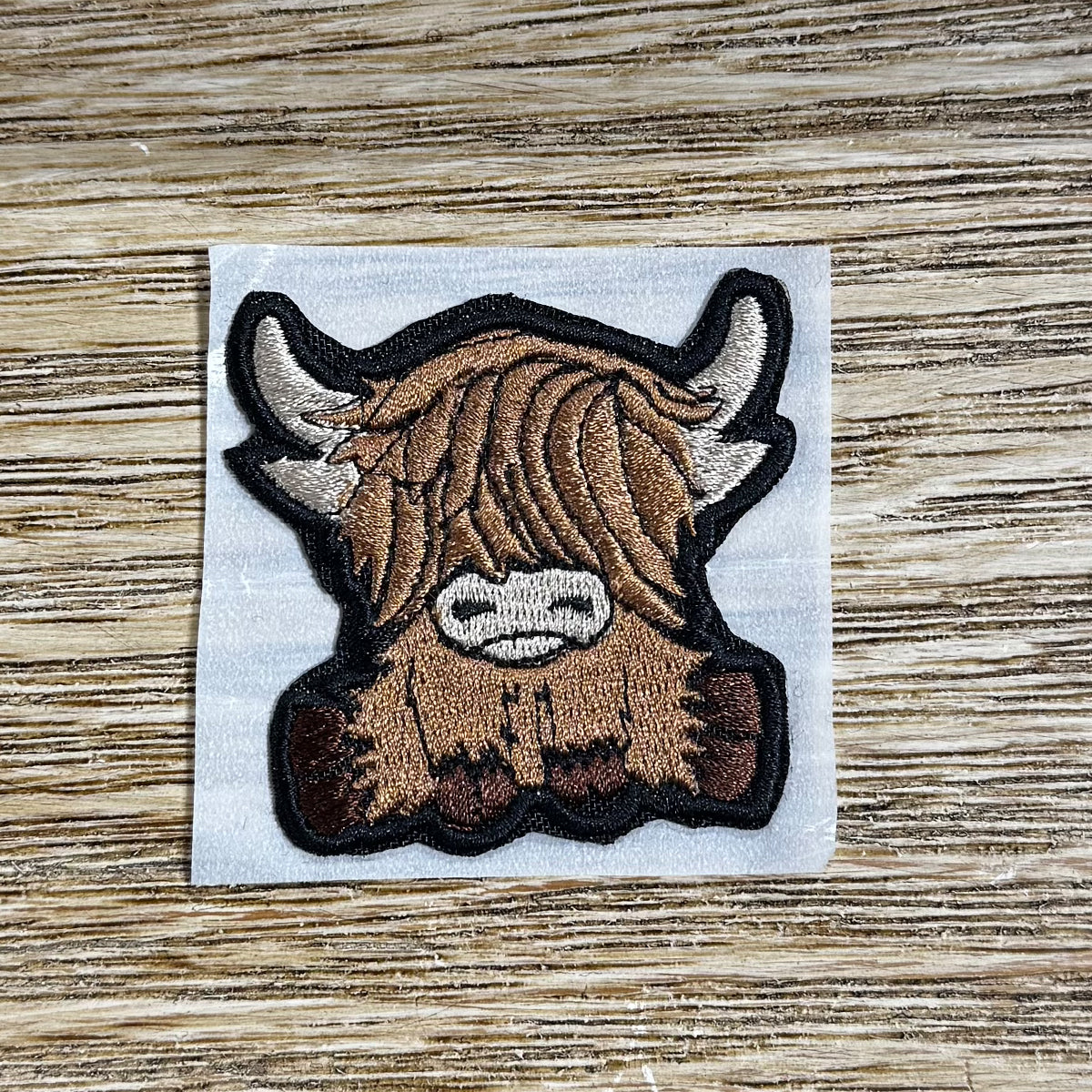 Handmade Highland Cow Cowgirl Hat Patch