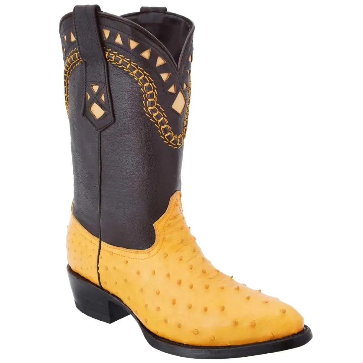 Buttercup Ostrich Cowboy Boots J-Toe