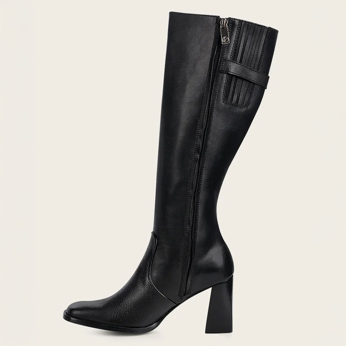 Black French Toe Tall Boot
