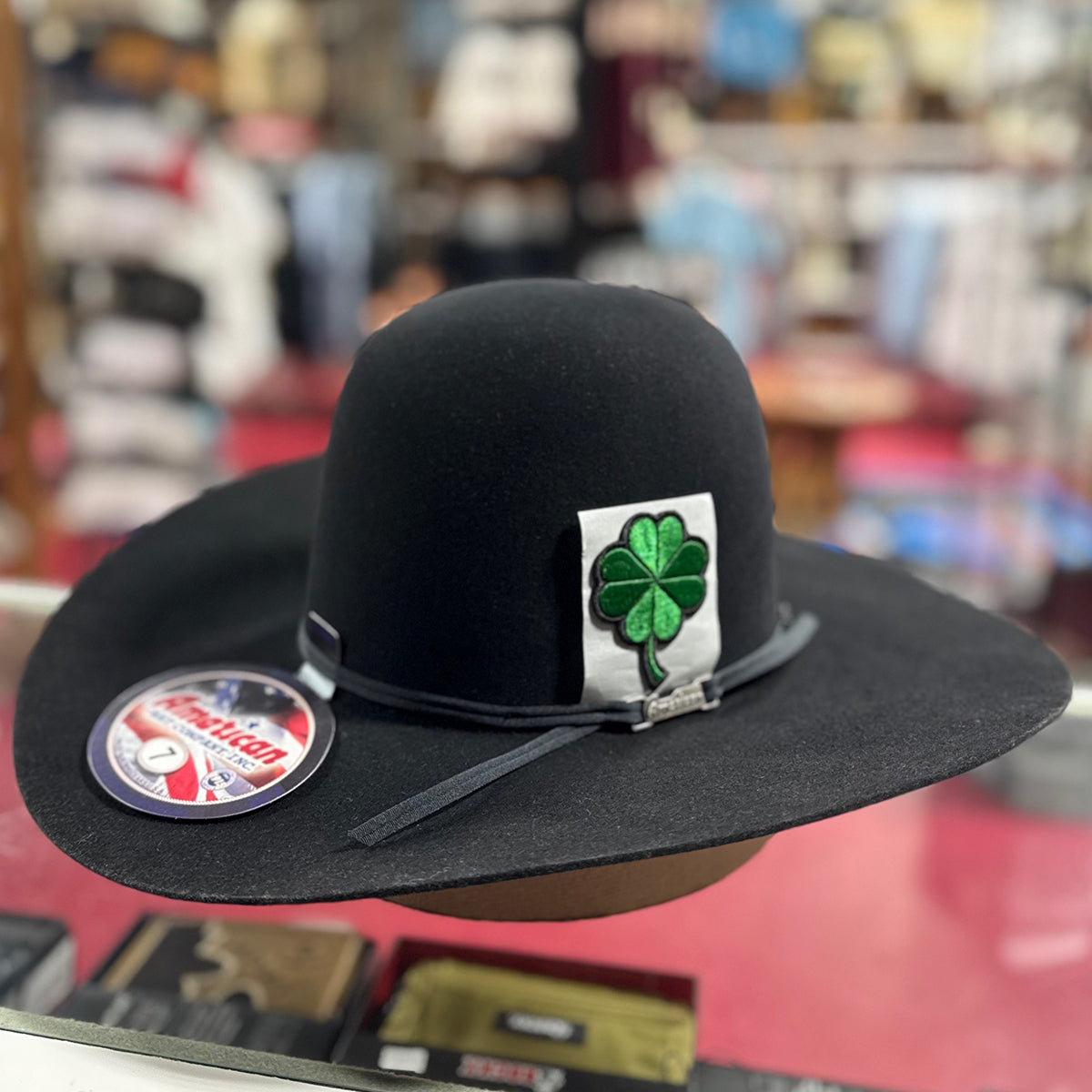 Handmade Four Leaf Clover Cowboy Hat Patch