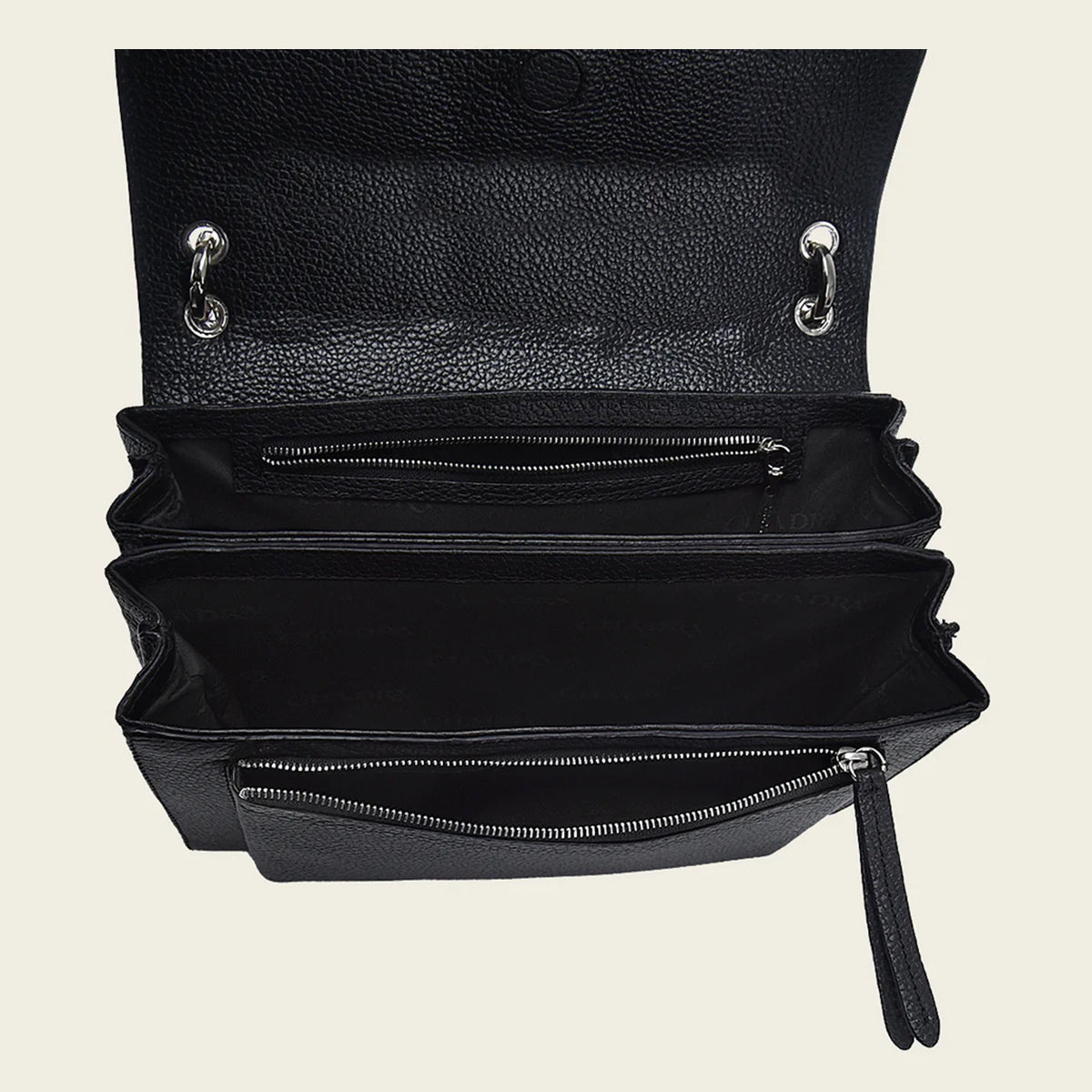 Handwoven Exotic Black Leather Bag