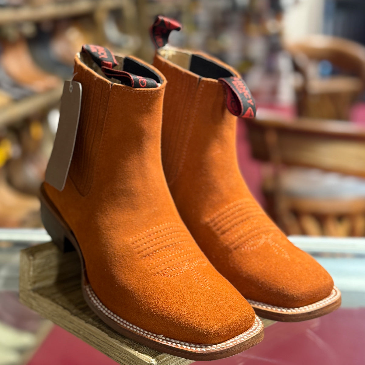 Orange Booties