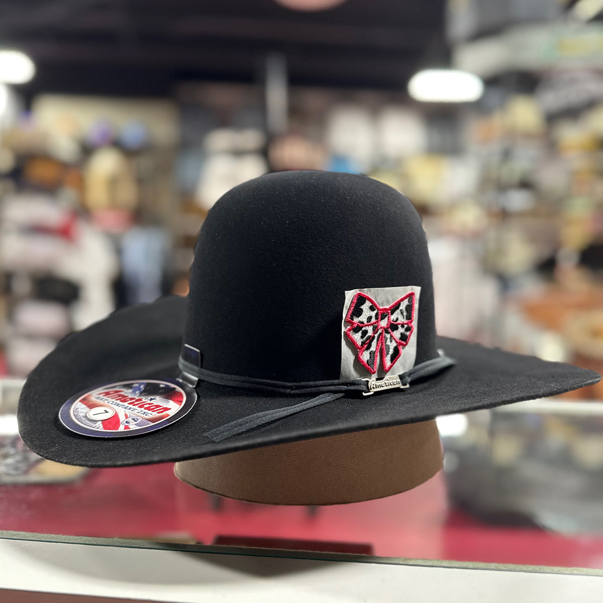 Handmade Bow Tie Cowgirl Hat Patch