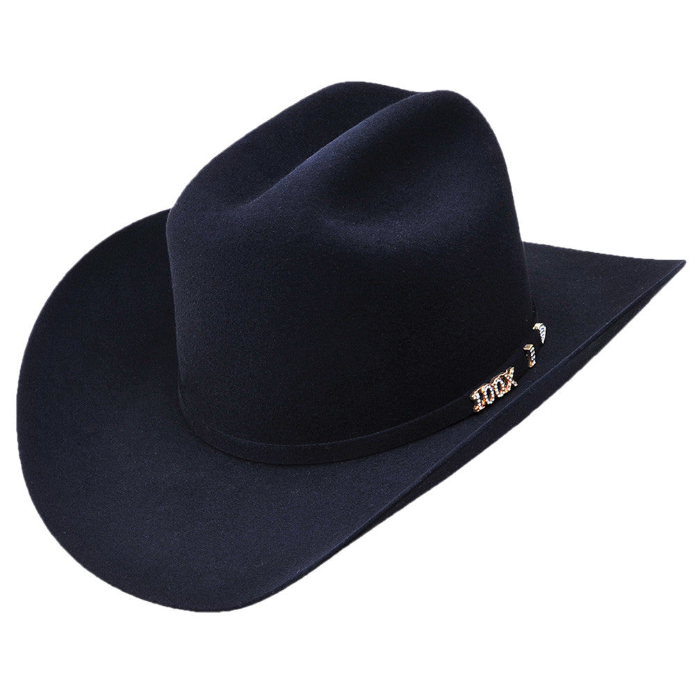 Black Cowboy Felt Hat 100x Beaver