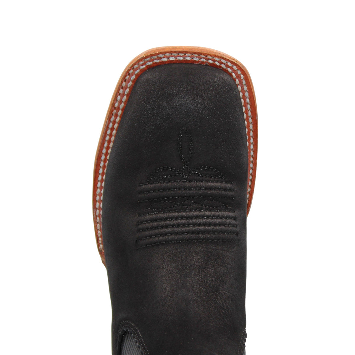 Square Toe Black Short Cowgirl Boots