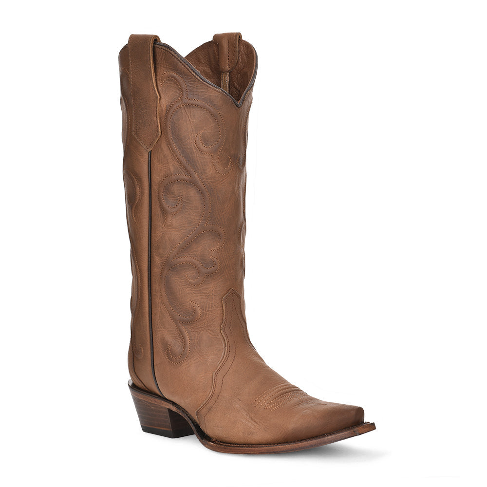 Corral Ladies Circle G Cinnamon Snip Toe Cowgirl Boot