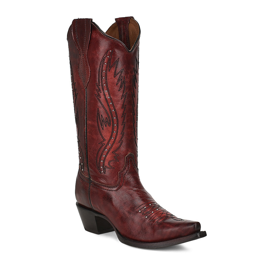 Corral Circle G Boots Wine Red Snip Toe Cowgirl Boot