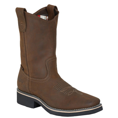  Crazy Tang Square Toe Work Boots
