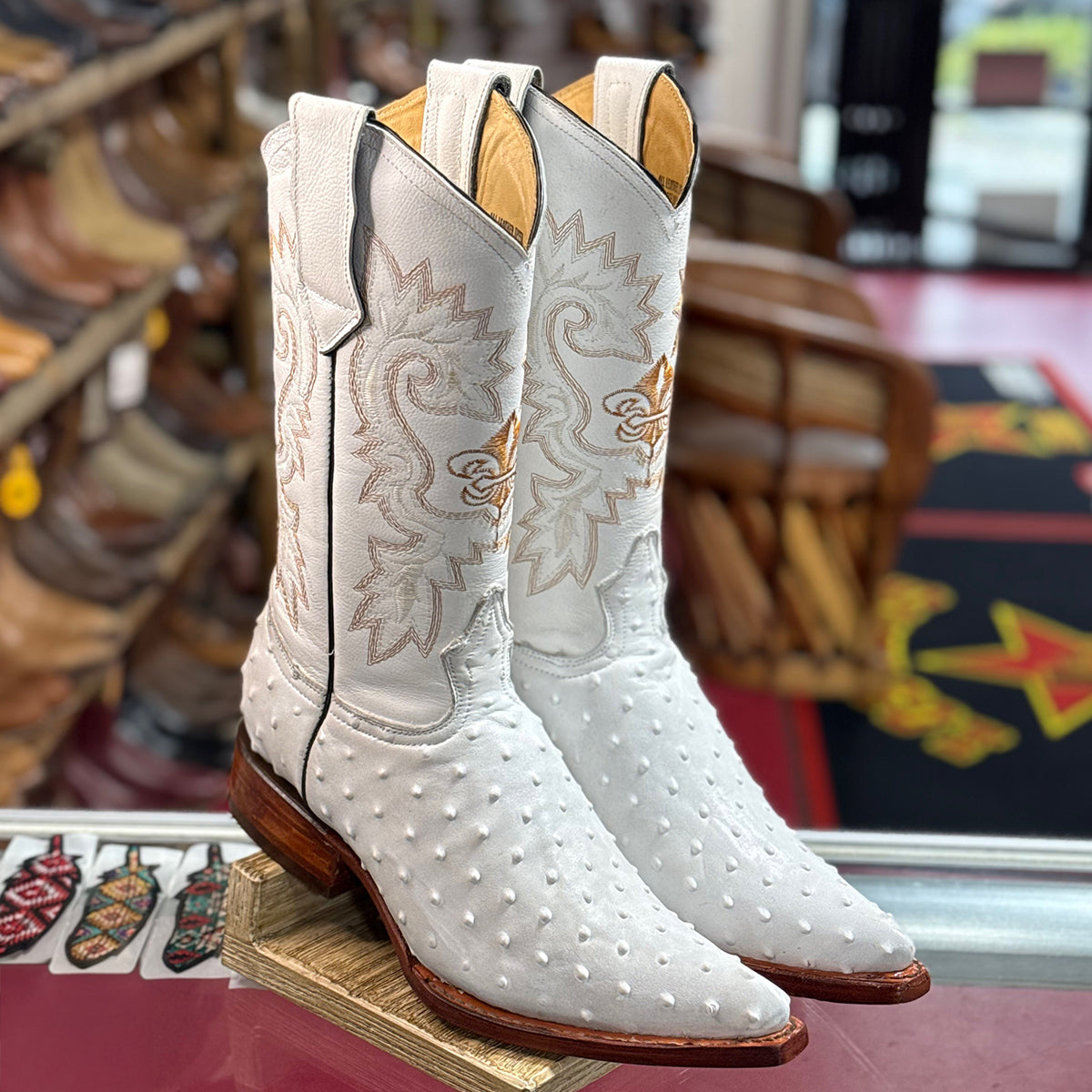  Ostrich Print New Boot Goofin