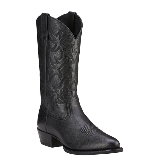 Ariat Black Cowboy Boot Heritage R Toe