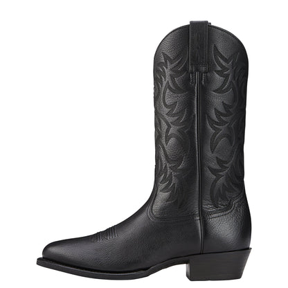Ariat Black Cowboy Boot Heritage R Toe