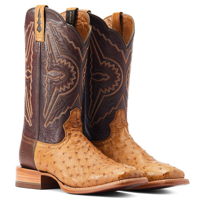 Ariat Ostrich Boots Antique Saddle