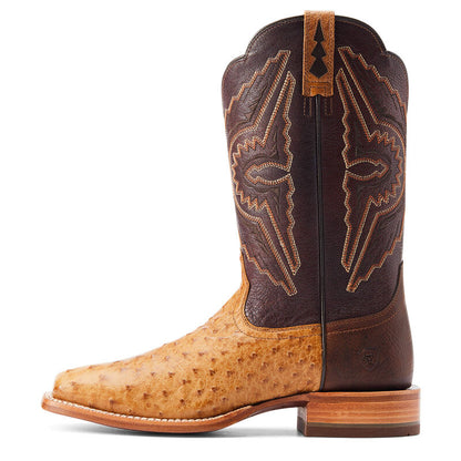Ariat Ostrich Boots Antique Saddle