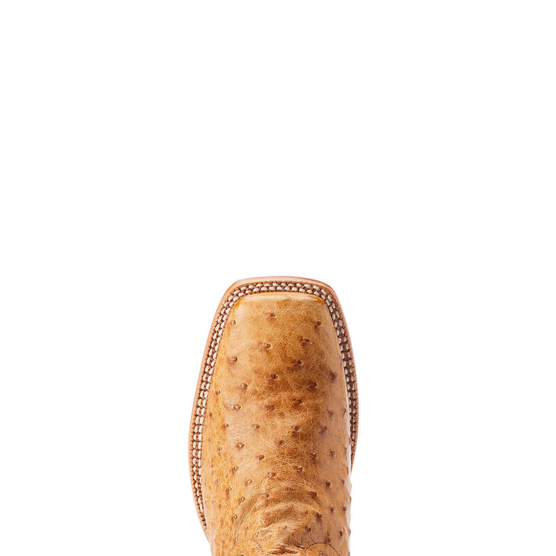 Ariat Ostrich Boots Antique Saddle