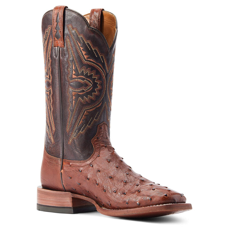 Ariat Cinnamon Full Quill Ostrich Boots