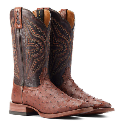Ariat Cinnamon Full Quill Ostrich Boots