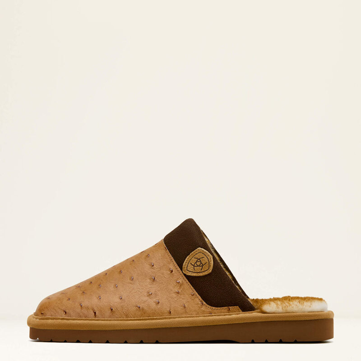 Ariat Ostrich Print Square Toe Slippers