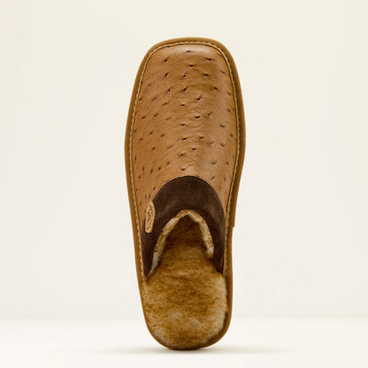 Ariat Ostrich Print Square Toe Slippers
