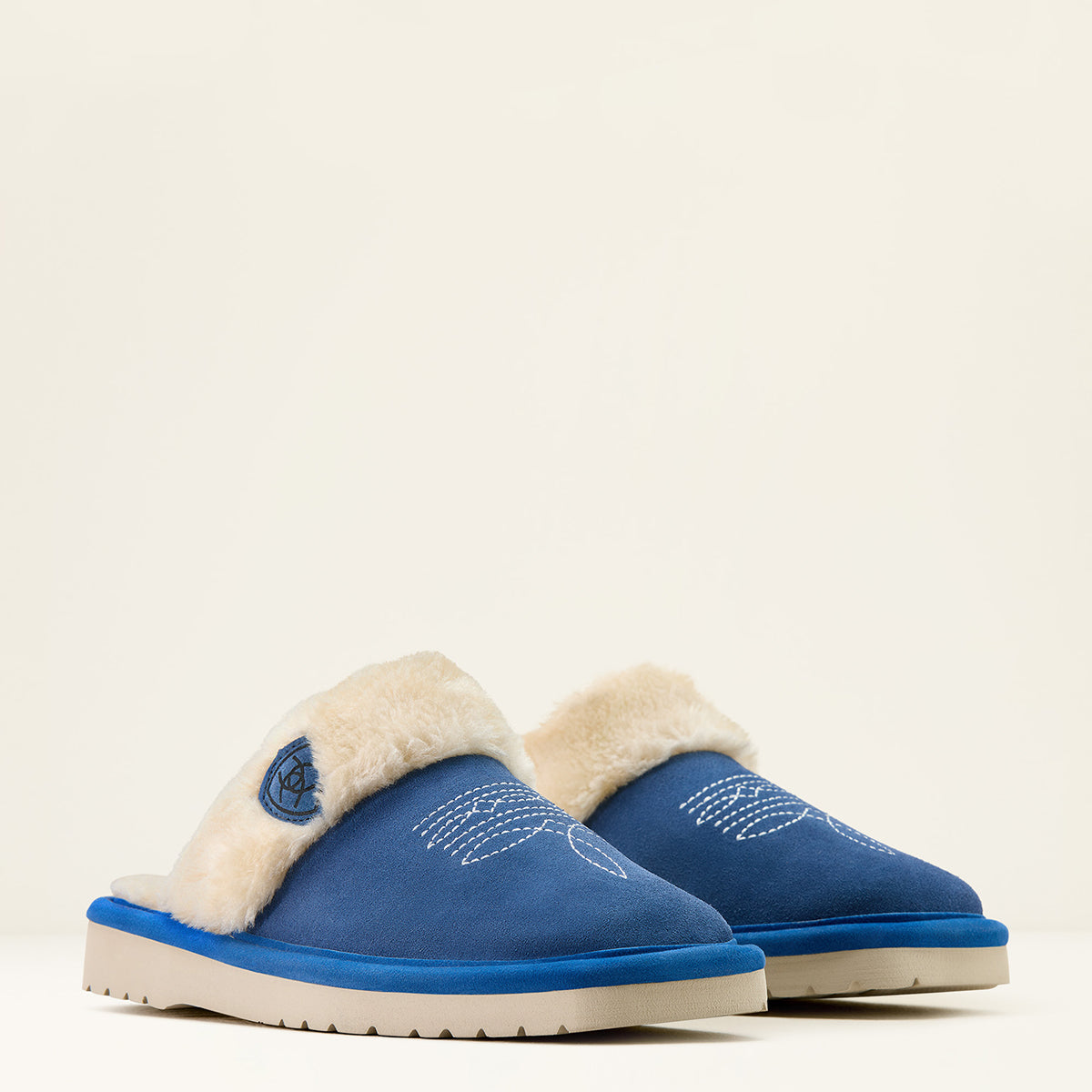 Ariat Denim Suede Women's Jackie Square Toe Slipper